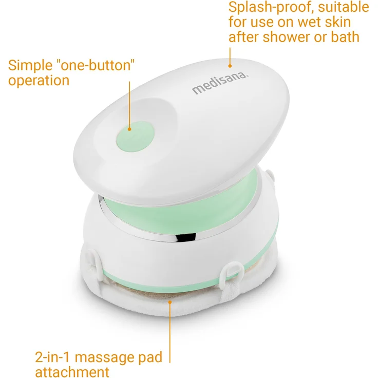 medisana HM 300 Mini-Handmassagegerät, elektrisches Vibrationsmassagegerät mit komfortabler Akupressur und Punktmassage – Bild 5