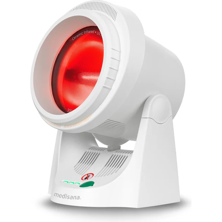 medisana IR 850 Infrarot-Wärmelampe 300 Watt, Infrarotleuchte zur Verbesserung des Wohlbefindens, Wärmestrahler zur Entspannung der Muskulatur mit Timerfunktion und UV-Licht Schutz – Bild 1