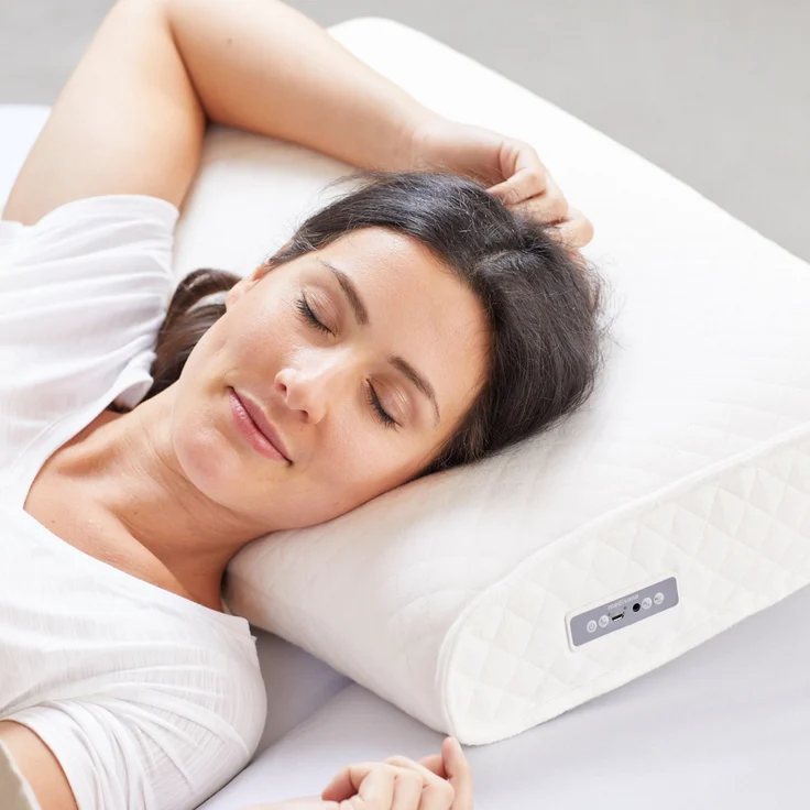 medisana Sleepwell SP 100 Kopfkissen mit Lautsprecher und MP3-Wiedergabe, orthopädisches Schaumkissen mit integrierter Entspannungsmusik, Bluetooth zum streamen von Musik für ein besseres Einschlafen – Bild 3