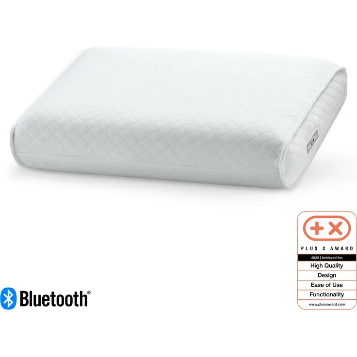 medisana Sleepwell SP 100 Kopfkissen mit Lautsprecher und MP3-Wiedergabe, orthopädisches Schaumkissen mit integrierter Entspannungsmusik, Bluetooth zum streamen von Musik für ein besseres Einschlafen