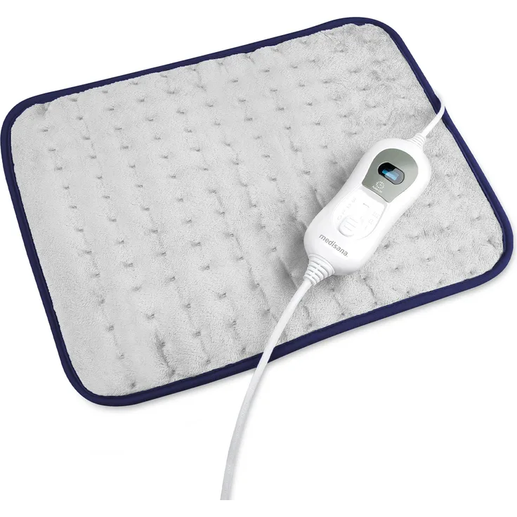 medisana HP 405 Heizkissen, Super-Flausch, Wärmekissen mit 3 Temperaturstufen, Überhitzungsschutz, Abschaltautomatik, waschbar, für Rücken, Nacken und Schulter, grau