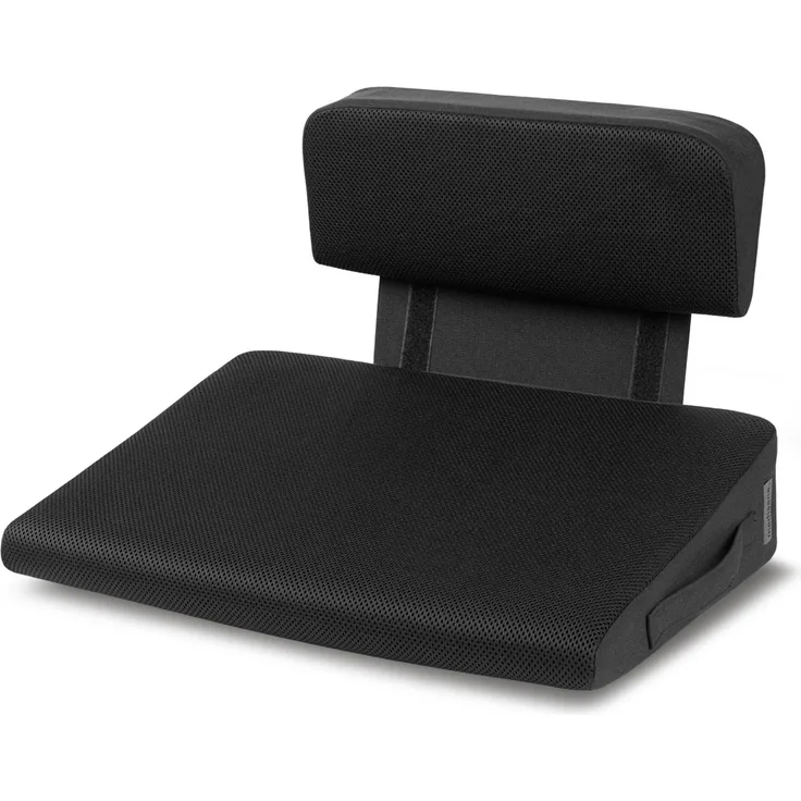 medisana OL 350 Keilkissen mit Wärmefunktion und Lendenwirbelstütze, 3 Temperaturstufen, Überhitzungsschutz, ergonomisches Wärmekissen zur Verbesserung der Sitzhaltung für Zuhause oder Büro