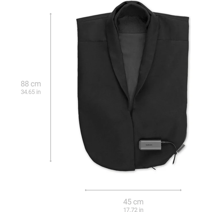 medisana OL 150 Wärmecape kabellos mit Powerbank im Business-Look für das Büro, 3 Temperaturstufen, Überhitzungsschutz, Abschaltautomatik – Bild 2