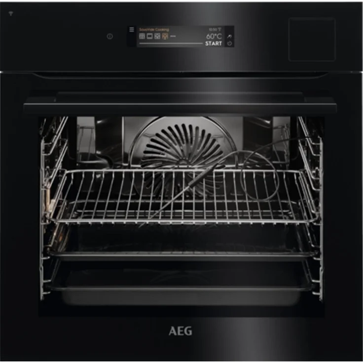 AEG BSK898230B Dampfbackofen, mit Dampfreinigung, Einbaugerät, Energieeffizienzklasse A++, Garraum 70 l, Breite 59,5 cm, schwarz – Bild 1