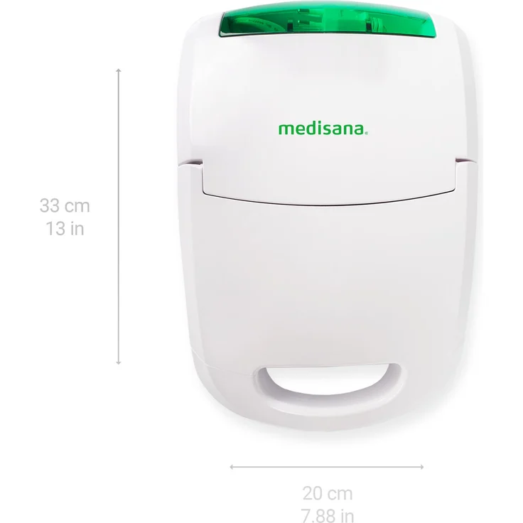 medisana IN 550 Inhalator, Kompressor Vernebler mit Mundstück und Maske für Erwachsene und Kinder, bei Erkältungen oder Asthma mit extra viel Zubehör, langem Schlauch und Zubehörfach – Bild 2