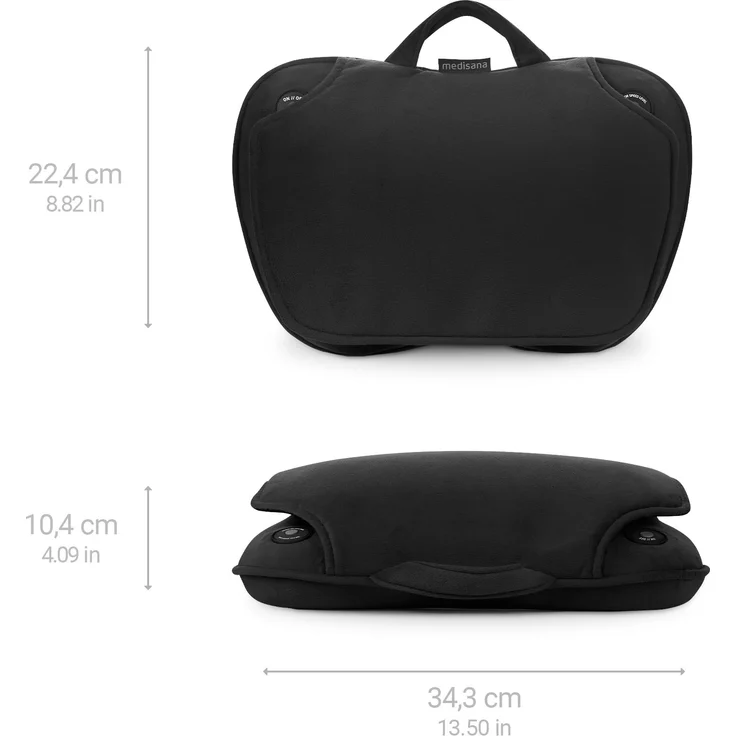 medisana MC 850 Shiatsu-Massagekissen mit Wärmefunktion, 2 Geschwindigkeitsstufen, Rotlichtfunktion, mit flexibler Polsterung für Nacken, Schulter, Rücken und Beine – Bild 2