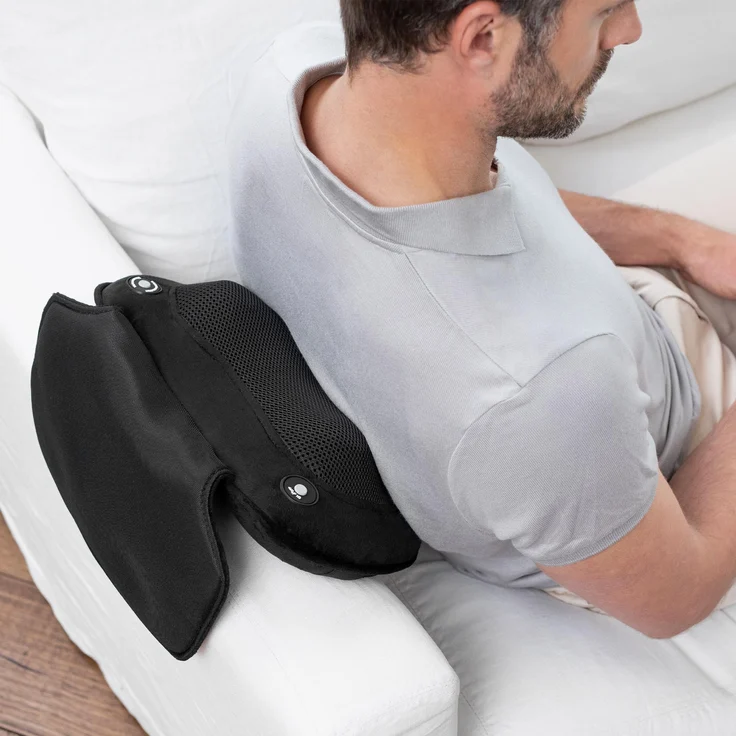medisana MC 850 Shiatsu-Massagekissen mit Wärmefunktion, 2 Geschwindigkeitsstufen, Rotlichtfunktion, mit flexibler Polsterung für Nacken, Schulter, Rücken und Beine – Bild 3