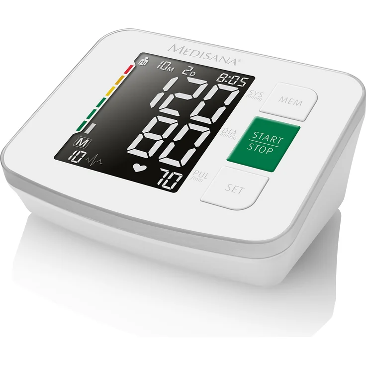 medisana BU 514 Oberarm-Blutdruckmessgerät, präzise Blutdruck und Pulsmessung mit Speicherfunktion, Ampel-Skala, Funktion zur Anzeige eines unregelmäßigen Herzschlags – Bild 2