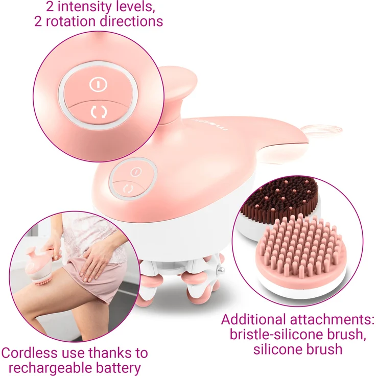 medisana AC 950 Cellulite Massagegerät für straffere Haut mit 3 Massageaufsätzen, Selbstmassage mit 3 rotierenden Massagerollen und 2 Massageintensitäten, kabellos mit Akku – Bild 6