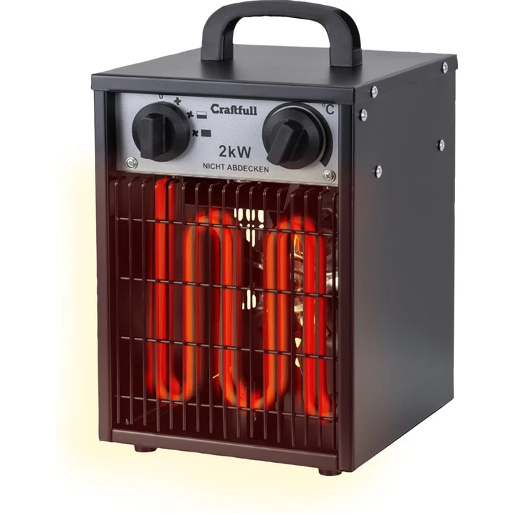Craftfull Elektro-Heizlüfter HL200 Elektroheizer Heizgebläse Werkstattheizung 2000 Watt  - Preisvergleich – Bild 1
