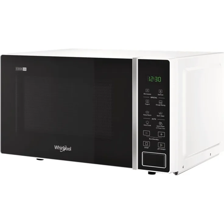 Whirlpool MWP201W Mikrowelle, 20 l Garraum, 700 W, Standgerät, Tasten, weiß