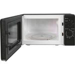 Exquisit MW900-030 Mikrowelle, 20 Liter Garraum, 700 Watt, Standgerät, 5 Leistungsstufen, Auftaufunktion, Timer, inkl. Drehteller 25,5 cm, schwarz