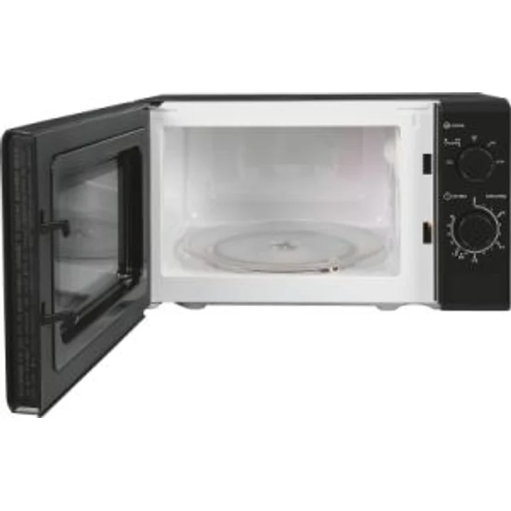Exquisit MW900-030 Mikrowelle, 20 Liter Garraum, 700 Watt, Standgerät, 5 Leistungsstufen, Auftaufunktion, Timer, inkl. Drehteller 25,5 cm, schwarz – Bild 1