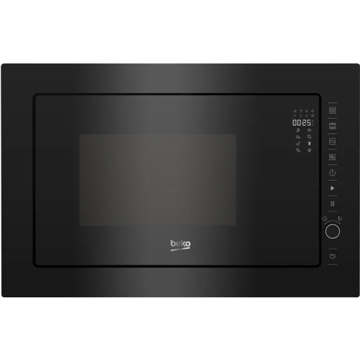 Beko BMCB25433BG Grill-Mikrowelle, Garraun 25 l, 900 W, Einbaugerät, Touch, Drehteller Ø 31,5 cm, schwarz
