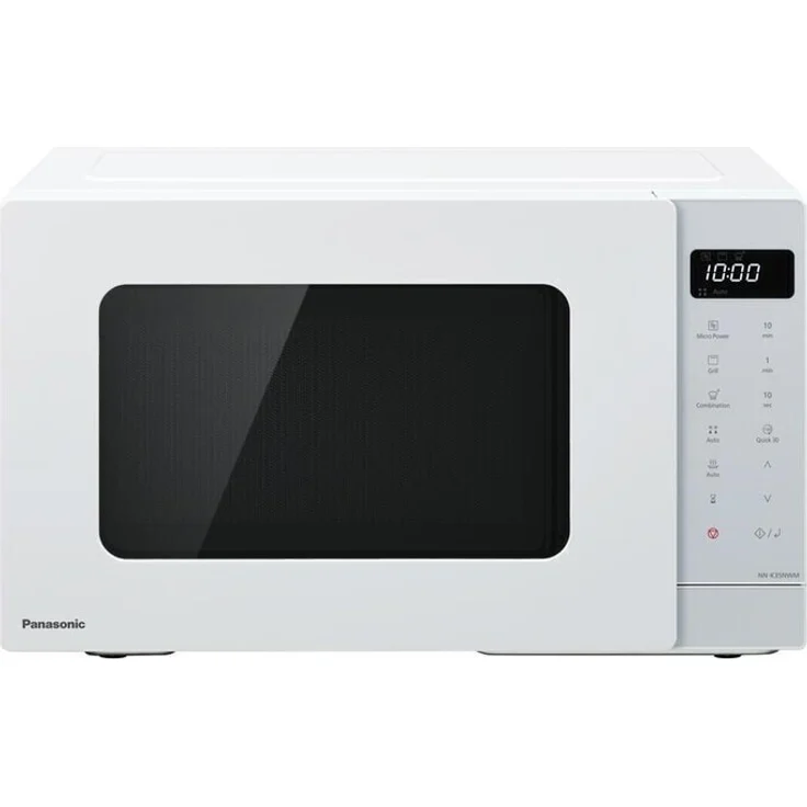 Panasonic NNK35NWMEPG Mikrowelle mit Grill, 24 Liter Garraum, 900 Watt, Schnellstart, Timer, Automatik-Programme, 8 Programme, weiß – Bild 1
