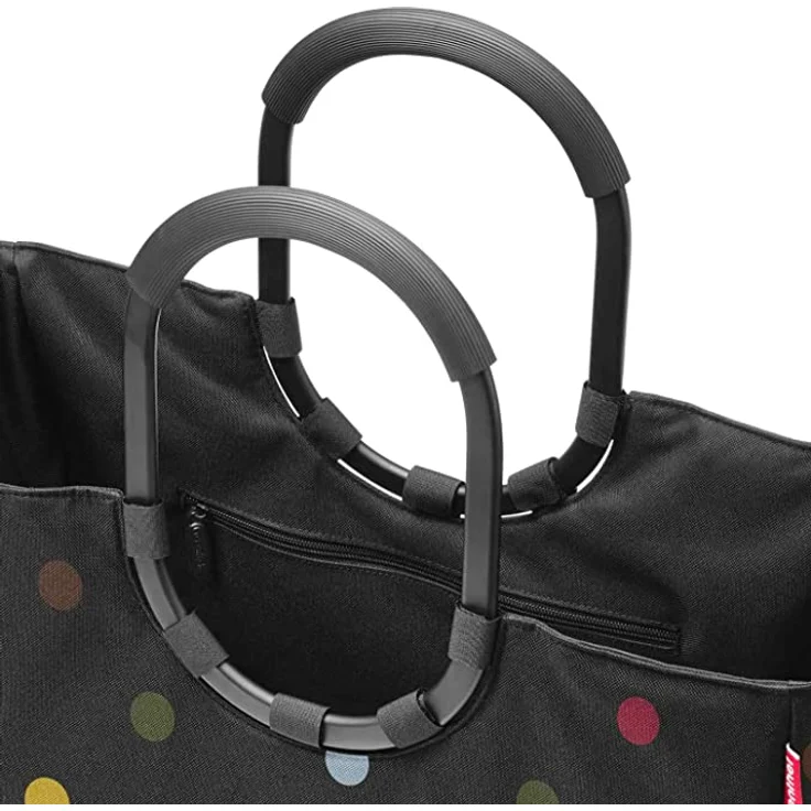 reisenthel loopshopper, Einkaufstasche L, black mixed dots – Bild 2