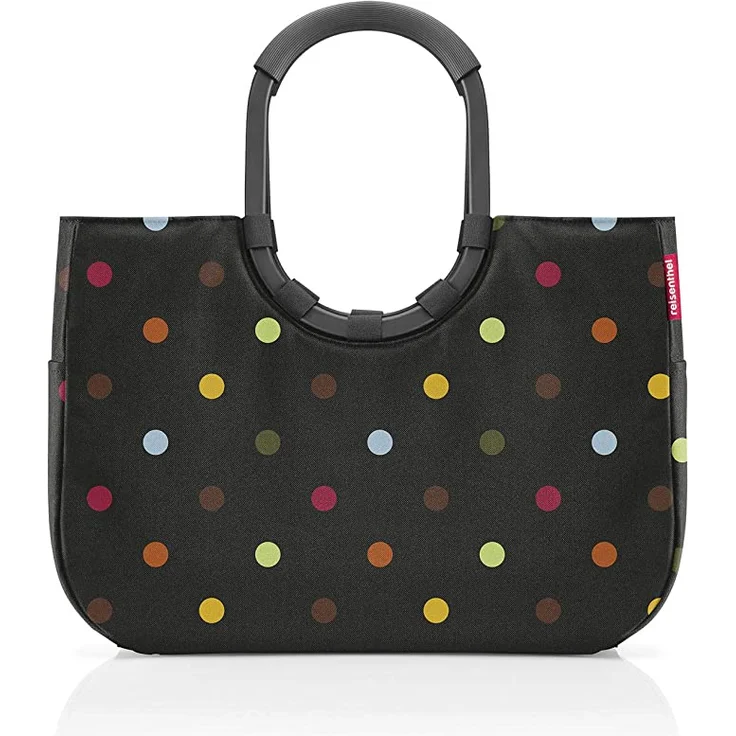 reisenthel loopshopper, Einkaufstasche L, black mixed dots – Bild 1