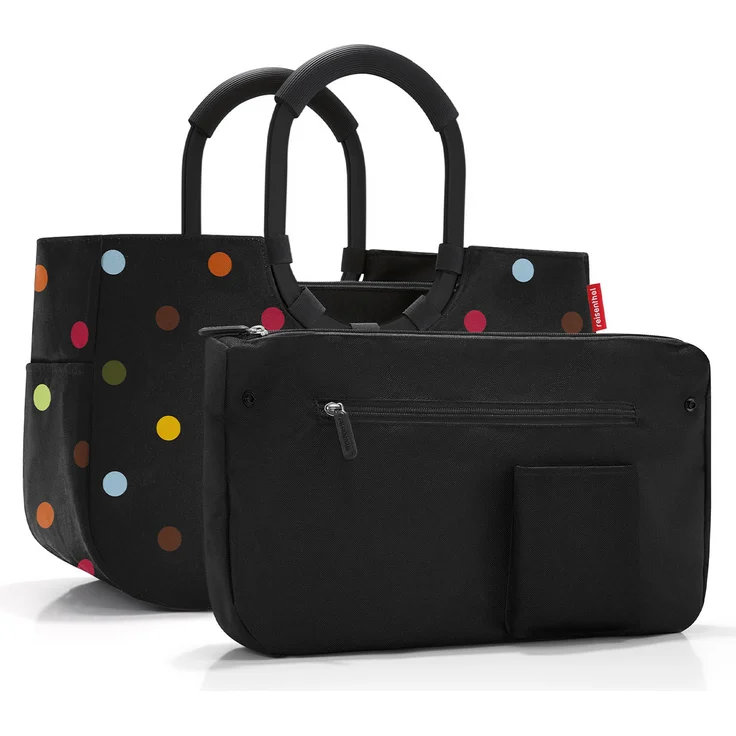 reisenthel loopshopper, Einkaufstasche M, black dots – Bild 1