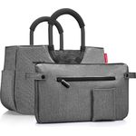 reisenthel loopshopper, Einkaufstasche M, twist silver