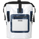 Weiß  Wasserdichter Rucksack 35 Liter  maritim weiß blau