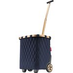 reisenthel carrycruiser Cruiser Trolley 40 Liter Einkaufstrolley, rhombus midnight gold
