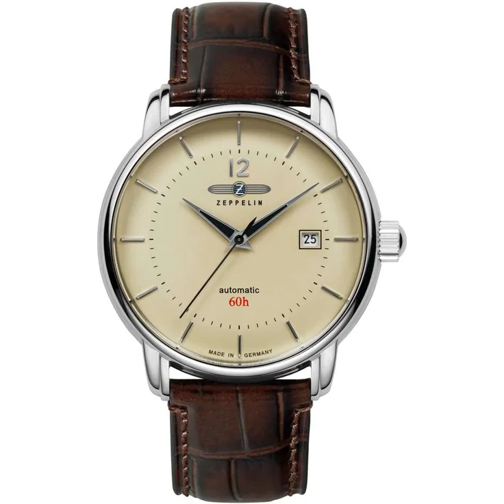 Zeppelin LZ 120 Bodensee 81605 Herren Automatikuhr 60h Gangreserve