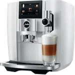 Jura J8 Piano White (EA) Kaffeevollautomat, 280g Bohnenbehälter, Sweet Foam Funktion, 31 Kaffeespezialitäten