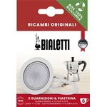 Bialetti Ersatzset 3-4 Tassen Alu 3 Dichtungen 1 Filter Ersatzset