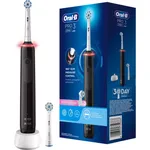 Oral-B Pro 3 3000 Sensitive Clean Black Elektrische Zahnbürste, 2 Aufsteckbürsten