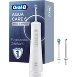 Oral-B AquaCare 6 Pro Expert Munddusche, 3 Aufsteckdüsen, weiß