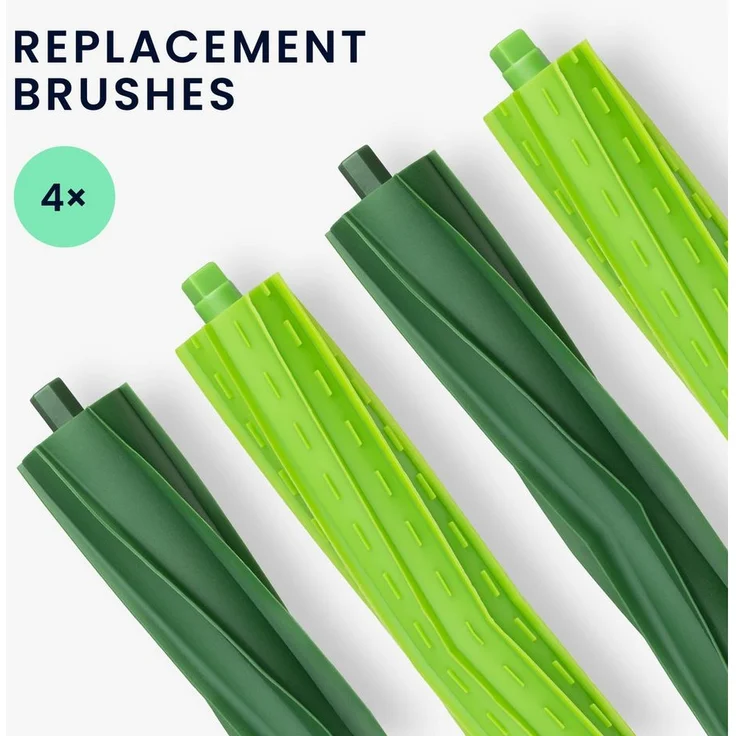 kwmobile Saugroboter Zubehör-Set, 4x Hauptbürste kompatibel mit iRobot Roomba e5 / e6 / e7 / i7 / i7+ - Bürste für Staubsaugroboter - Staubsauger Zubehör Saugroboter Ersatzteil Set – Bild 3