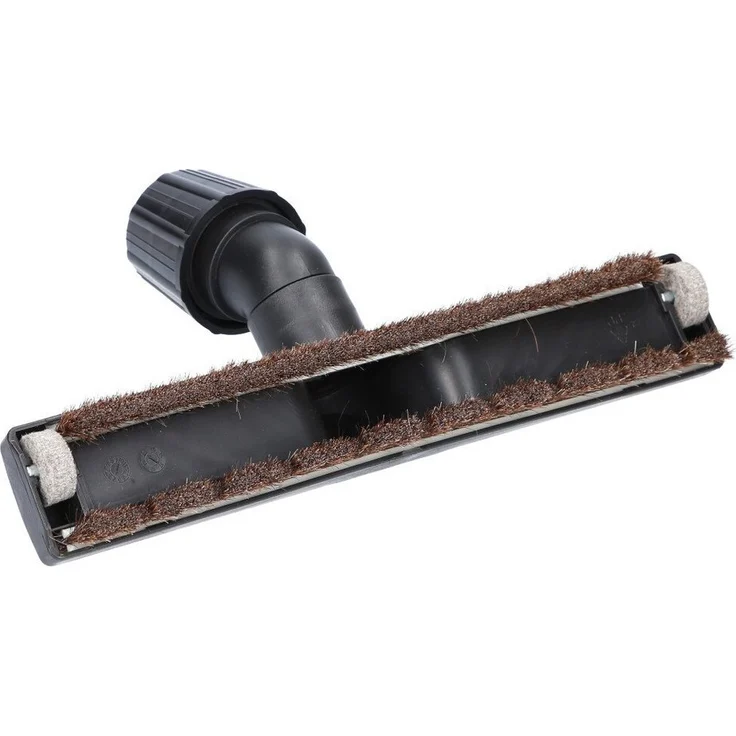 McFilter Parkettdüse Universal mit Vario-Anschluss, Zubehör für alle Staubsauger mit Saugrohranschluss (30-37 mm), mit 2 Bürsten, Rosshaar, 2 Filzlaufräder an Unterseite – Bild 2