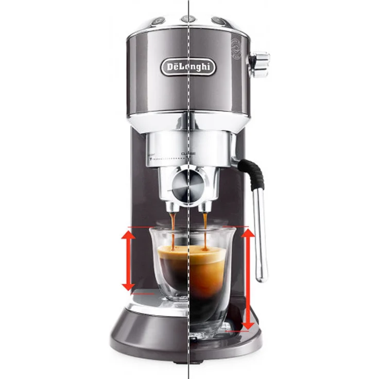 De'Longhi Dedica Arte EC885.GY Espressomaschine, grau – Bild 4