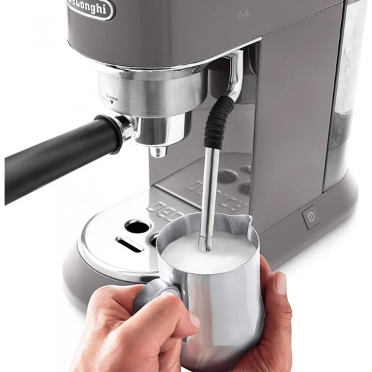 De'Longhi Dedica Arte EC885.GY Espressomaschine, grau – Bild 3