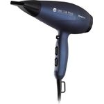 Trisa Ionic Silk Plus Haartrockner, 3 Heiz- und 2 Lüftungsstufen, AC-Motor, Ionen-Technologie, inkl. Ondulierdüse und Diffusor, blau
