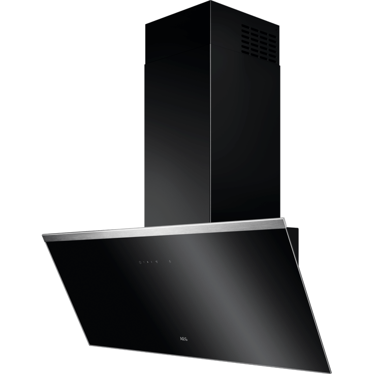AEG DVE5961HB Kopffreihaube, Wandmontage, Gebläsestufen 3, Breite 90 cm, schwarz – Bild 1