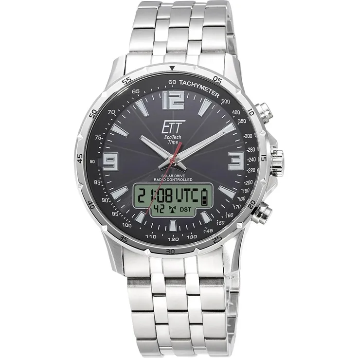 Eco Tech Time Solar Drive Funk Professional EGS 11551 21M Herrenfunkuhr