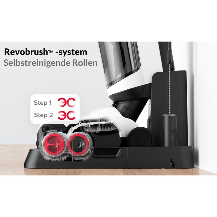 Roborock Dyad Pro Waschsauger, 43 min Akkubetrieb, Selbstreinigungs- und Trockensystem, Nass- und Trockensaugen, weiß-schwarz – Bild 6