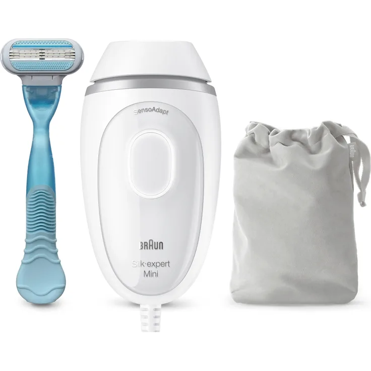 Braun IPL System - Silk-expert Mini - PL1124 + Venus Rasierer - Weiß/Silber