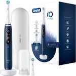 Oral-B iO Series 7N, sapphire blue, mit intelligenter Andruckkontrolle & LED-Display, inkl. 1 Aufsteckbürste, Premium Reiseetui & Mini-Aufbewahrungsbox