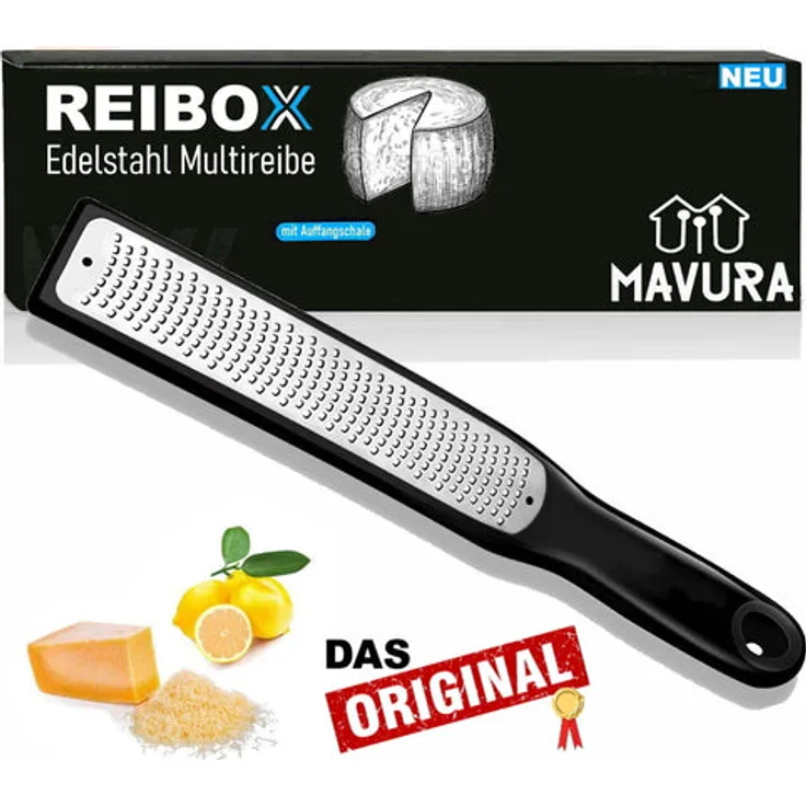 REIBOX Käse Reibe Zester Parmesan Hobel Schokoladen Zitronen Muskatnuss Raspel