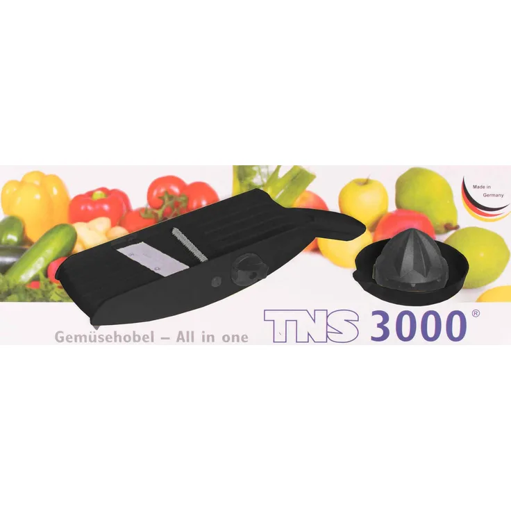 TNS 3000 All in ONE Gemüsehobel schwarz Gurkenhobel Küchenhobel Gemüseschneider