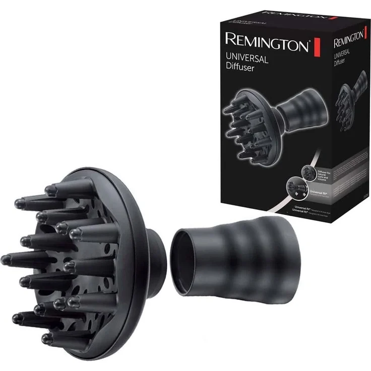 Remington D52DU Universal Diffusor-Aufsatz, für fast alle Haartrockner, natürliche Locken, schwarz – Bild 3