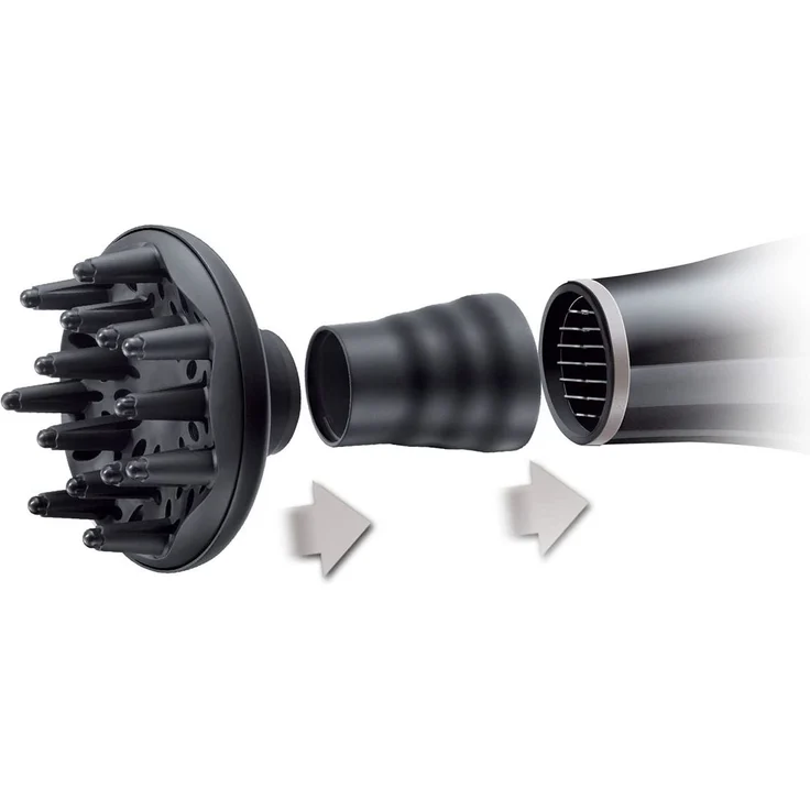 Remington D52DU Universal Diffusor-Aufsatz, für fast alle Haartrockner, natürliche Locken, schwarz – Bild 2