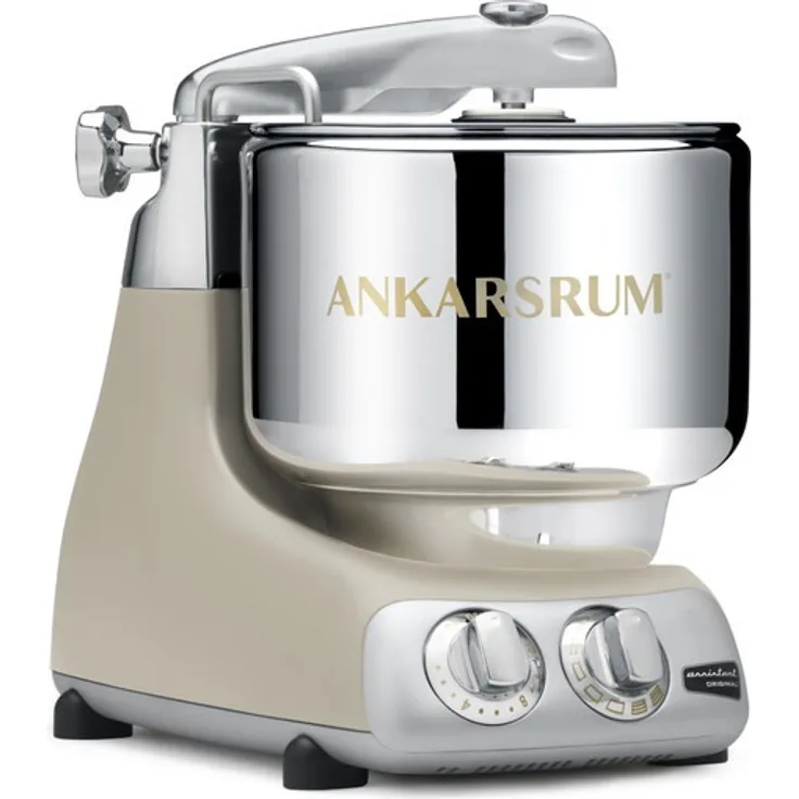 Ankarsrum Assistent Harmony Küchenmaschine, 1500 Watt, 7 L, Timer, stufenlose Geschwindigkeitsregulierung, beige - Preisvergleich