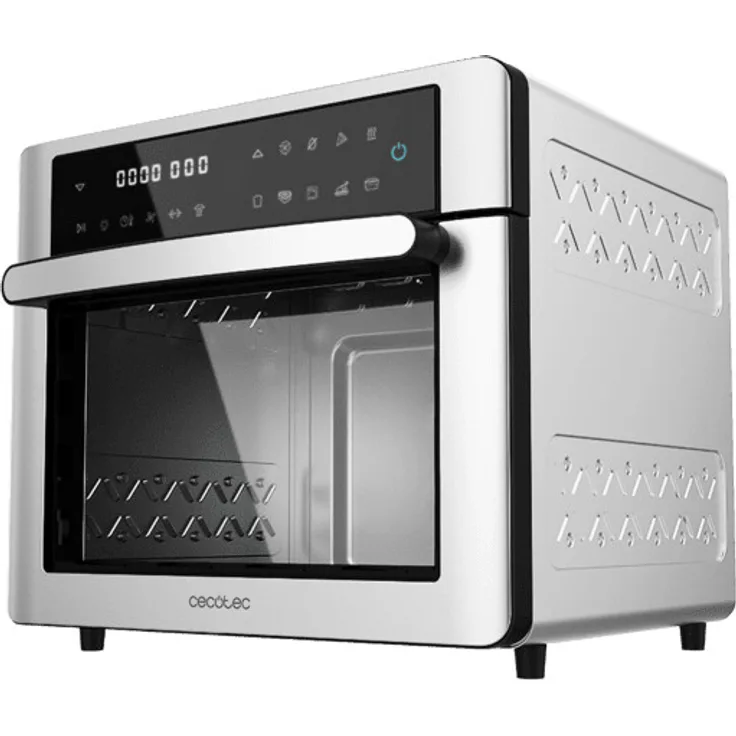 Cecotec Bake&Fry Minibackofen, Standgerät, Garraum 30 l, 1600 W, edelstahl