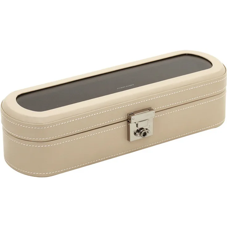 Friedrich Uhrenbox mit Sichtfenster Cordoba 5 beige
