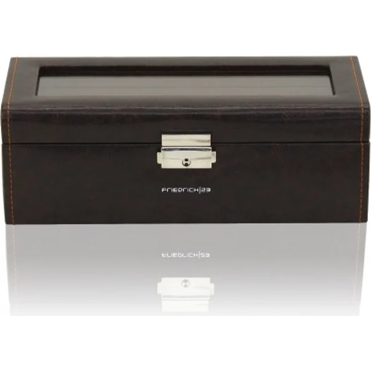 Friedrich Uhrenbox mit Sichtfenster Bond 4 braun – Bild 1