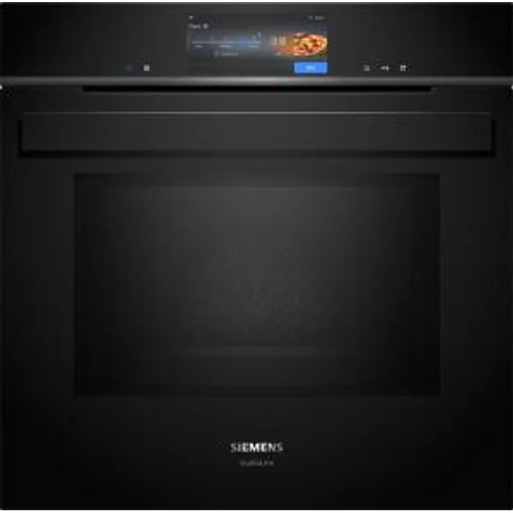 Siemens HN978GQB1 Backofen mit Mikrowelle und Dampffunktion, studioLine, Bräunungssensor, TFT-Full-Touch, cookControl, Sprachsteuerung, activeClean, Einbaugerät, Breite 59,4 cm, Garraum 67 l, schwarz