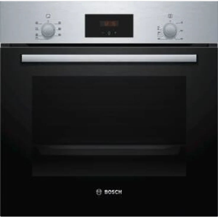 Bosch HBD231CR62 Backofenset, Einbaubackofen HBF133BR0 + Backblech HEZ431002 + Glaskeramikkochfeld PKN645BA2E, Einbaugerät, Breite 59,4 cm, Garraum 66 l, edelstahl, schwarz – Bild 1